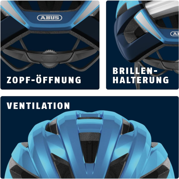 ABUS Rennradhelm StormChaser - Leichter und komfortabler Fahrradhelm für professionellen Radsport fü