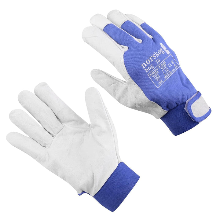 norskog BOG - 6 Paar - Leder Handschuhe Arbeitshandschuhe Ziegenleder; für LKW-Fahrer, Lagerhaus, Ga