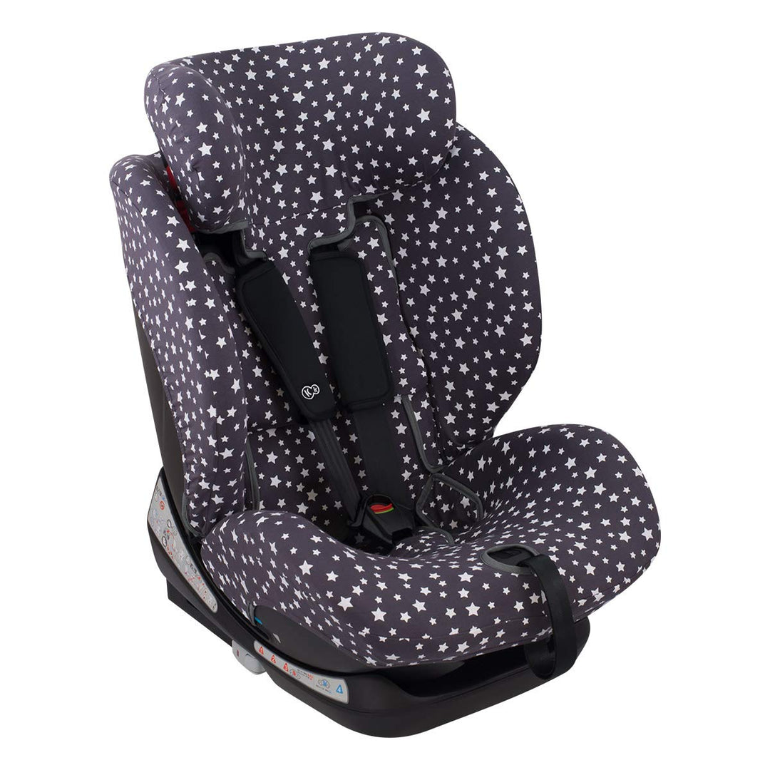 JYOKO KIDS Bezug für Autositz kompatibel mit Kinderkraft Myway, aus Baumwolle (Winter Sky), Winter S