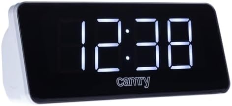 Camry CR1156 Uhrenradio (Radio/Digitaler LCD Wecker, Dual Alarm, Weckfunktion) Weiss, CR 1156