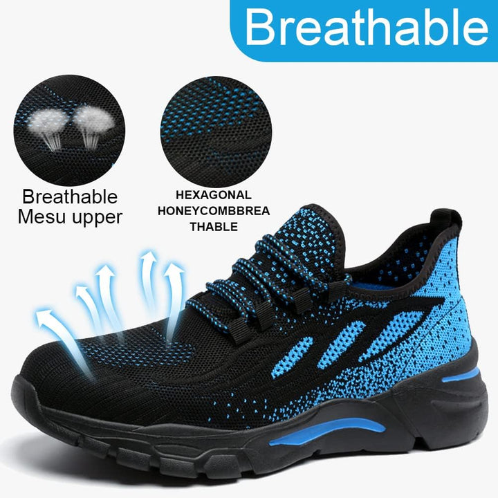 NuCamper Sicherheitsschuhe Arbeitsschuhe Herren Damen Stahlkappenschuhe Sneaker Leicht Atmungsaktive