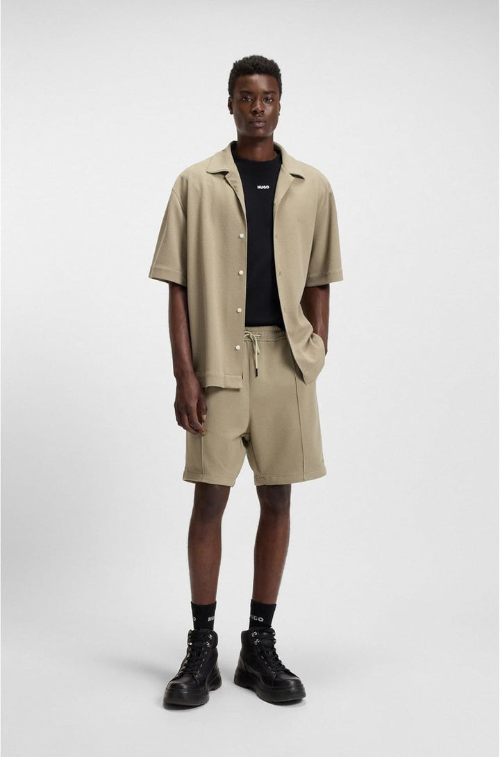 HUGO Herren Dapolino Relaxed-Fit T-Shirt aus Baumwoll-Jersey mit Logo-Print XS Black1, XS Black1