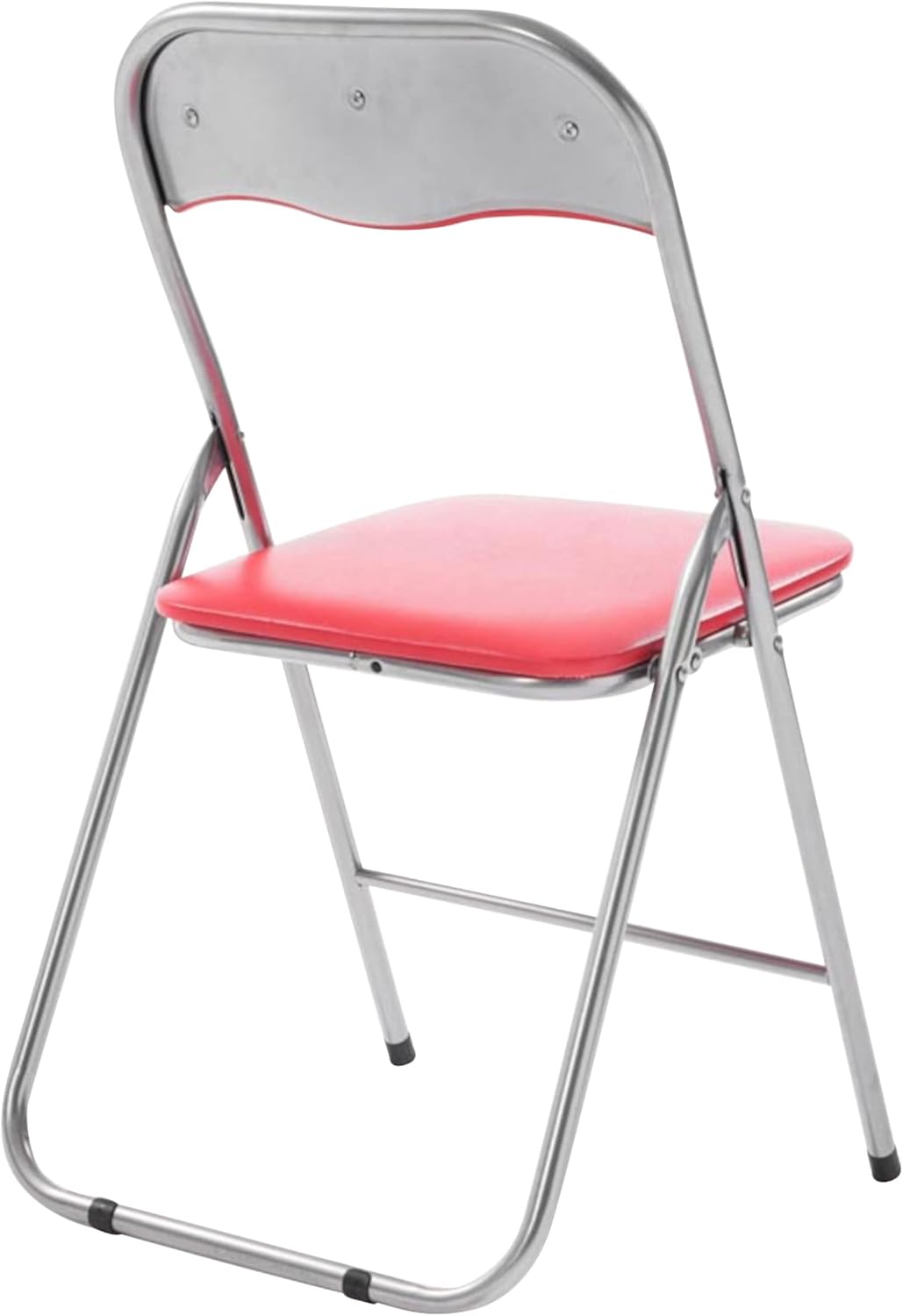 CLP 2er Set Klappstuhl Felix Gepolstert I Küchenstuhl Mit Metallgestell I Kunstleder PVC Sitz Gepols