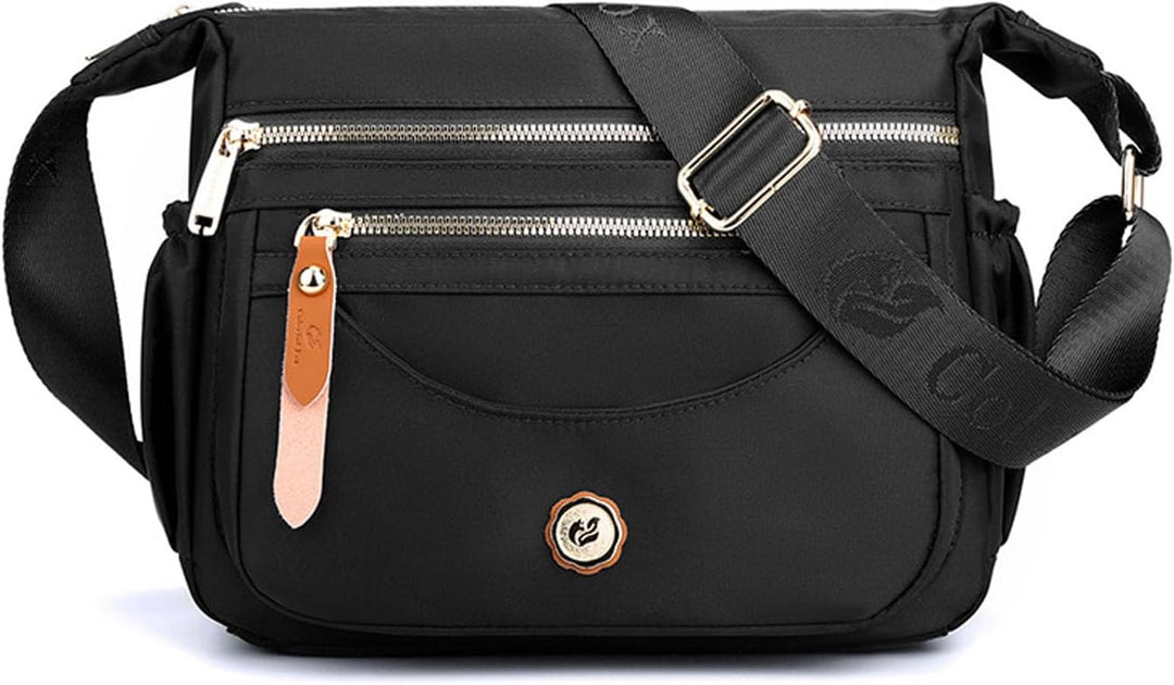 FANDARE Ultraleicht Damen Umhängetasche Nylon Schultertasche Handtaschen Elegant Umhängetasche mit v
