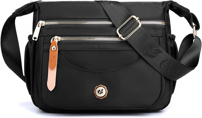 FANDARE Ultraleicht Damen Umhängetasche Nylon Schultertasche Handtaschen Elegant Umhängetasche mit v