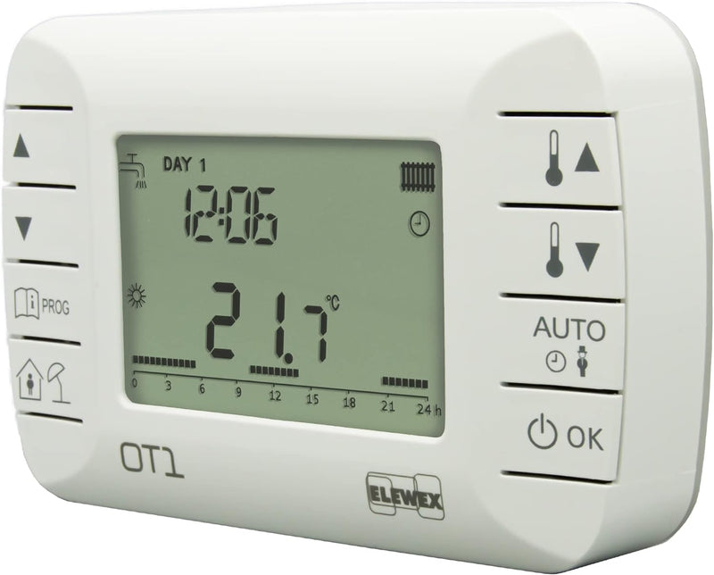 VEMER VE794100 OT1 - Digitaler Raumthermostat mit OpenTherm Protokoll, Programmierbarer Uhren-Thermo