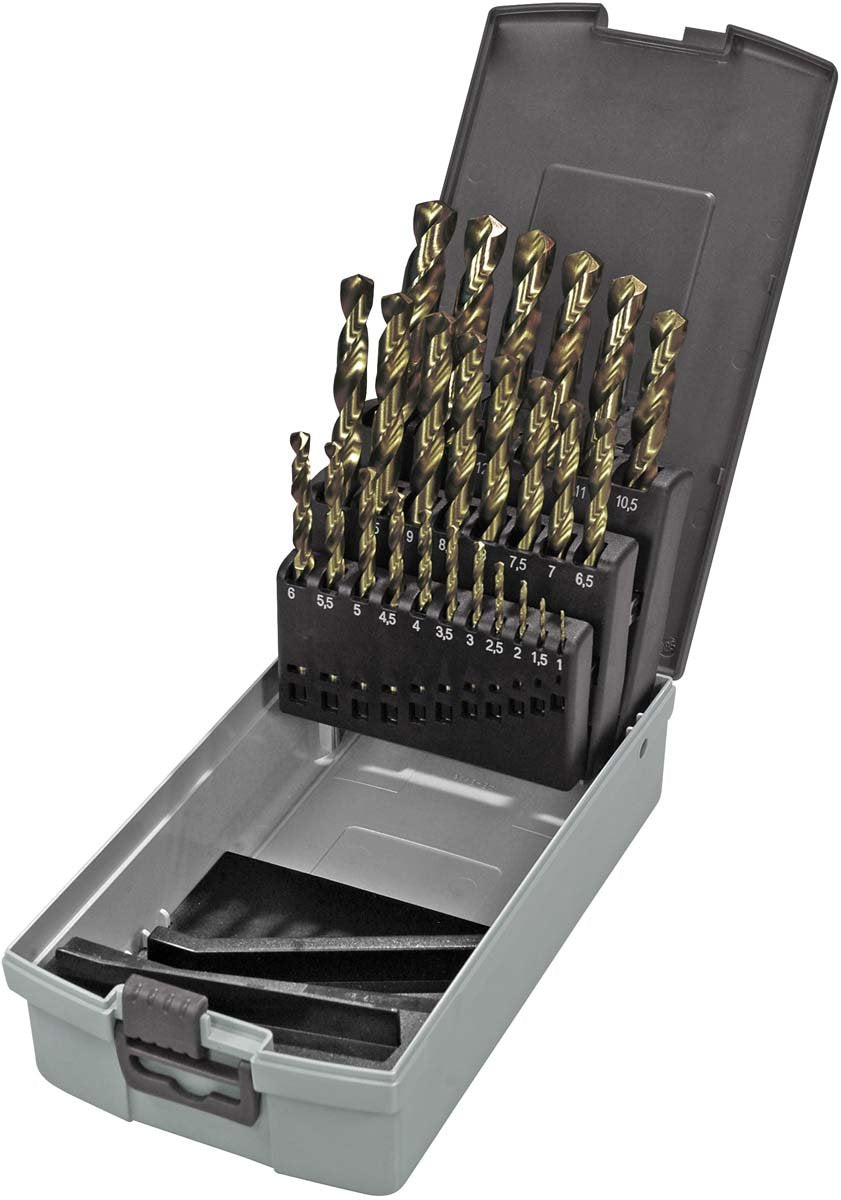 KEIL 307 501 113 HSS-E DIN 338 Kobalt sortiert Metallbohrer Set, Bodenspalte, 4,0-5,0-6,0-8,0-10mm D