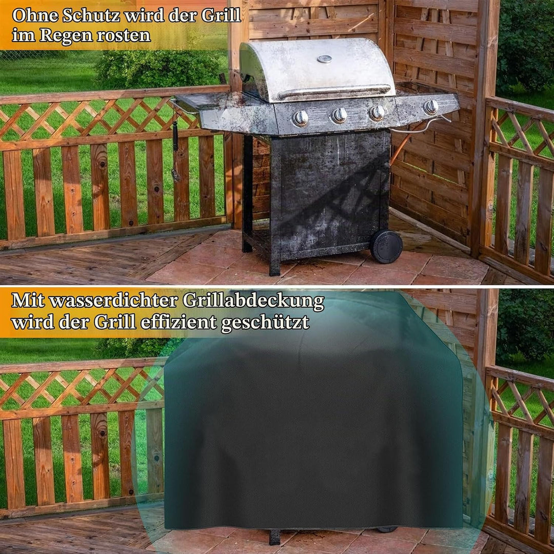 Grillabdeckung Wetterfest, Grill Abdeckung 600D Hochwertige Oxford Gewebe Reissfest für Weber, Ender