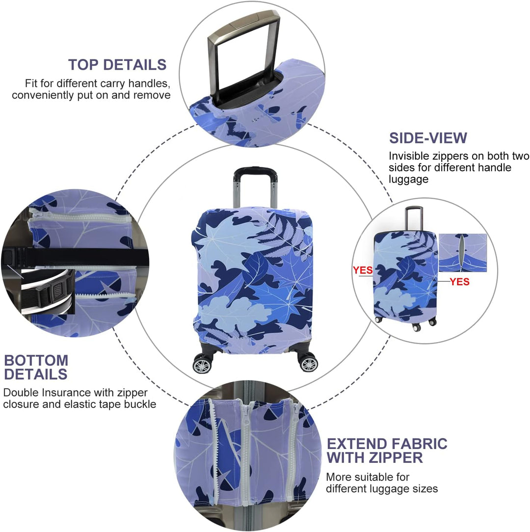Reisegepäckabdeckung, Kofferschutztasche passt 29-30 Zoll Gepäck Bluemaple Blau XL: 29-30 Zoll Gepäc