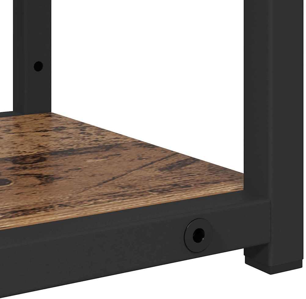 vidaXL Wandregal mit Regal Altholz 60 x 21 x 78,5 cm Holzwerkstoff, Moderne, rechteckige Wandregale,
