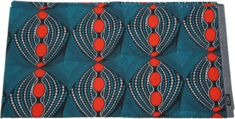 6 Yards Afrikanischer Stoff, Afrikanischer Ankara-Wachsdruckstoff Zum Nähen, Partykleid-Bastelprojek