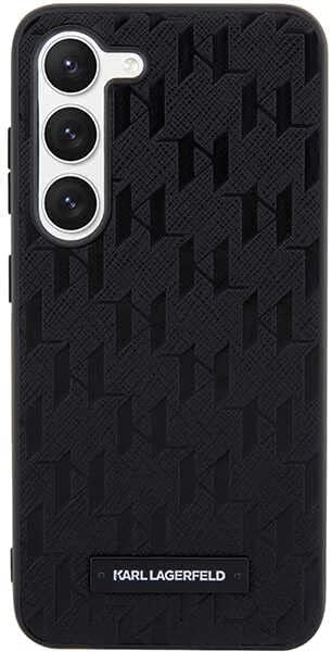 Hülle Karl Lagerfeld KLHCS23MSAKLHPK S23+ S916 hardcase schwarz Saffiano Mono Metal Logo
