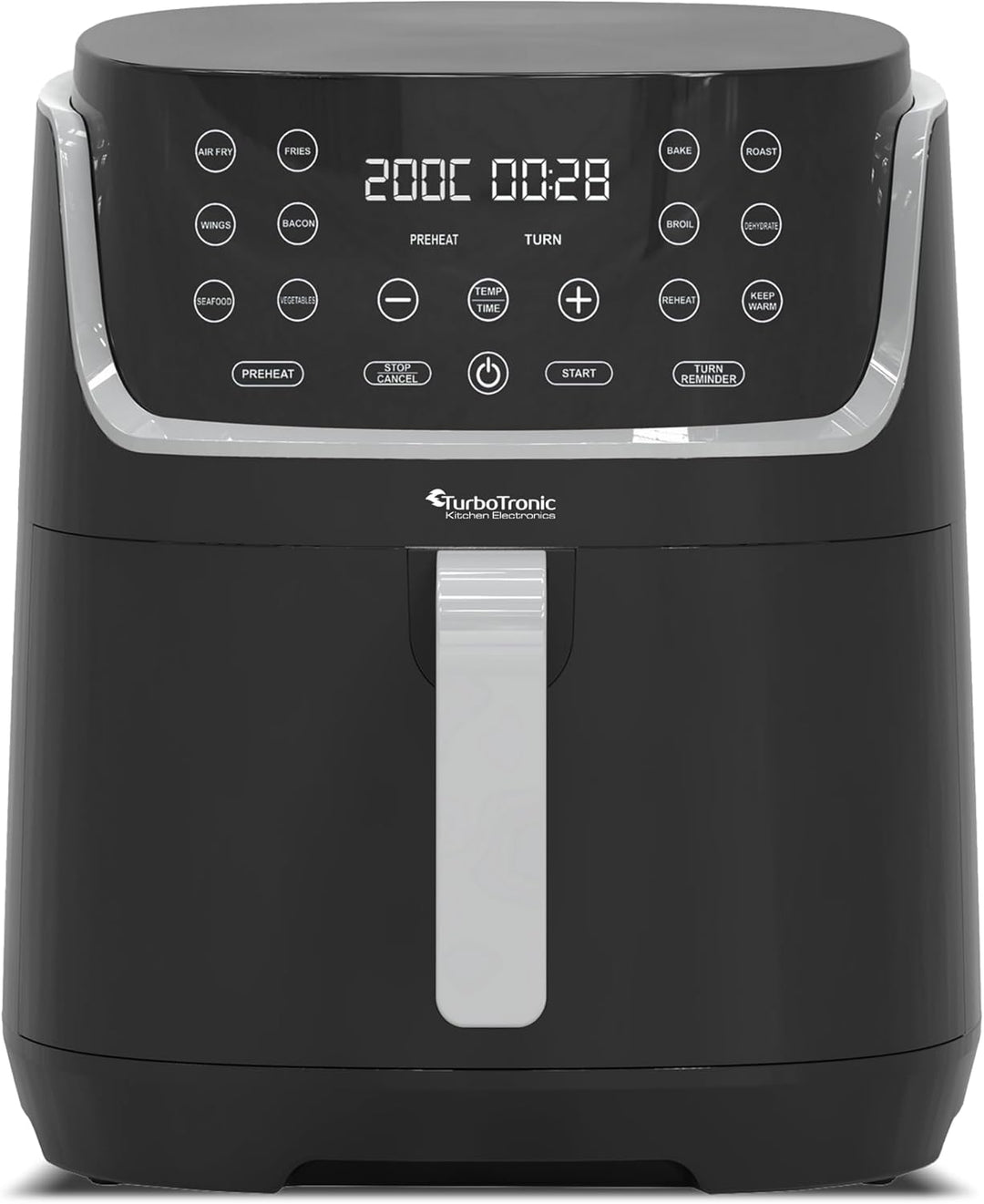 Heissluftfritteuse XL, 8 Liter - AF13D - digitale XL Heissluftfritteuse, 13 Programme, Airfryer, gro