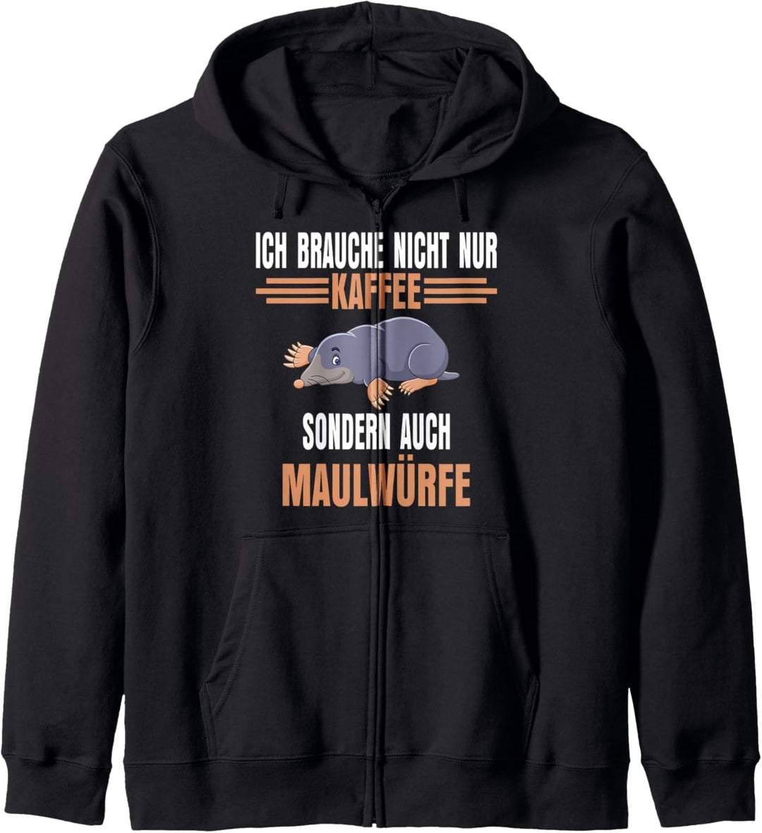 Kaffee Maulwurf Kapuzenjacke