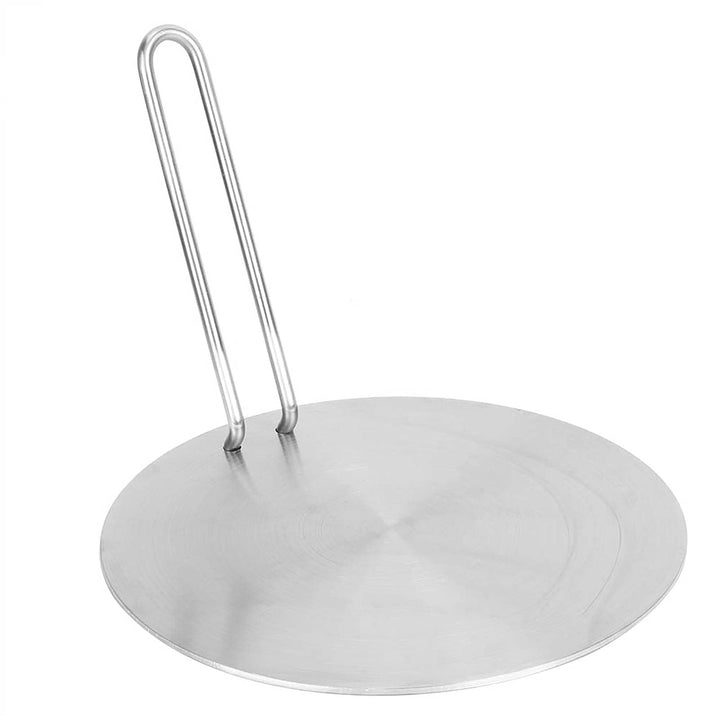 24cm Edelstahl Induktion Adapterplatte mit Abnehmbar Griff, Hitze Diffusor Induktions Platte Zwische