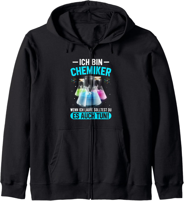 Ich Bin Chemiker Wenn Ich Laufe Solltest Das Auch Kapuzenjacke