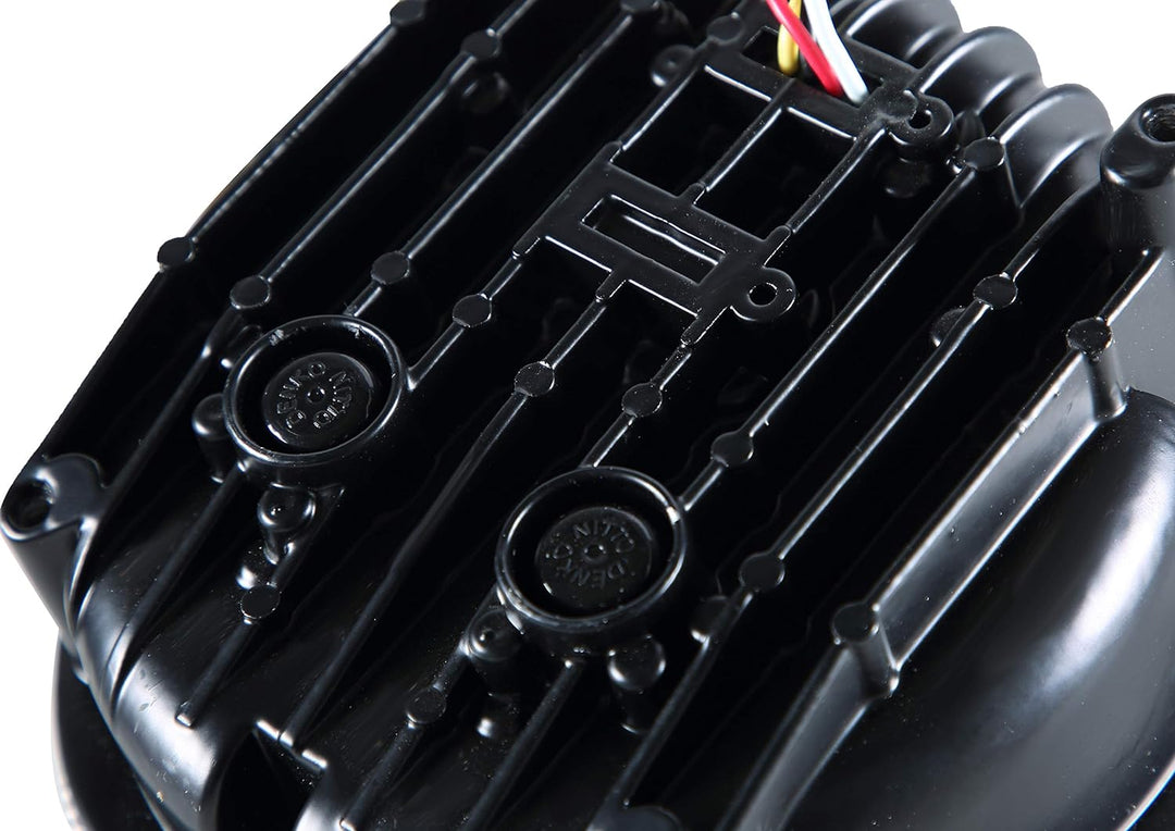 CPOWACE Schwarz 12V LED Frontscheinwerfer with E-Mark E-Prüfzeichen für Motorrad V espa GTS 300