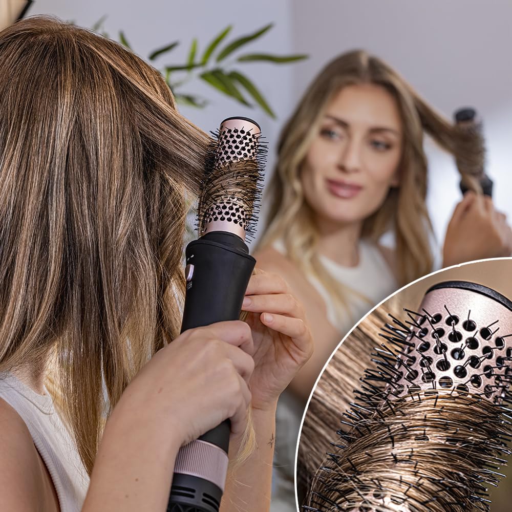 Cecotec Heissluftbürste Bamba CeramicCare 10in1 Styler, 1000W, 10 Austauschbare Köpfe, 3 Temperature