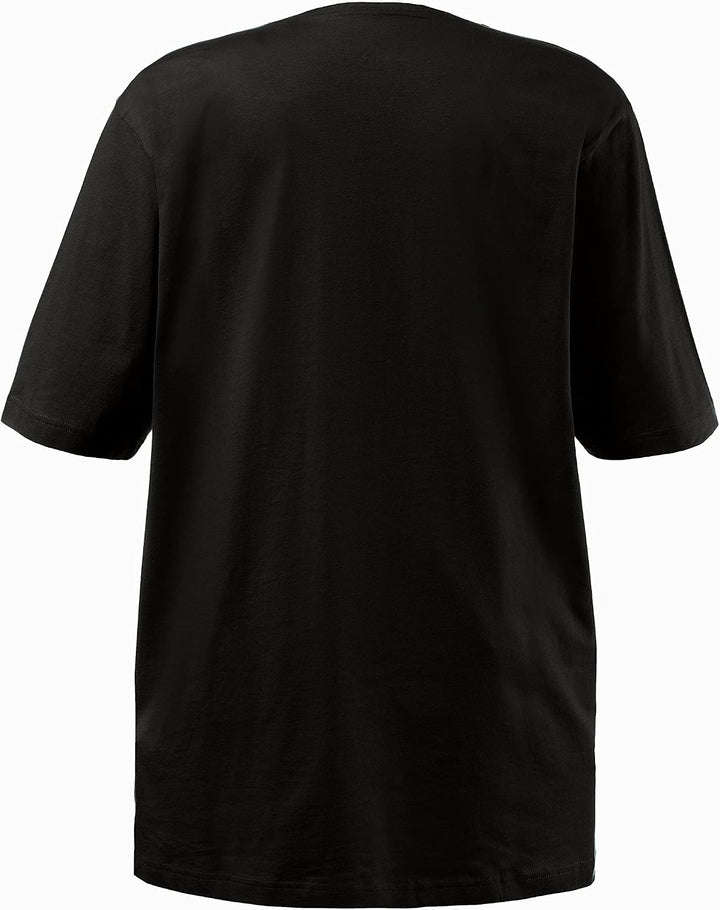 Ulla Popken Damen Basic-v-Shirt T 62-64 Schwarz, 62-64 Schwarz