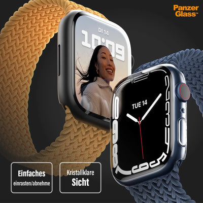 PanzerGlass™ Displayschutz Apple Watch 7/8 41mm - Schutz Case für Apple Watch Series 7/8 41mm - Full