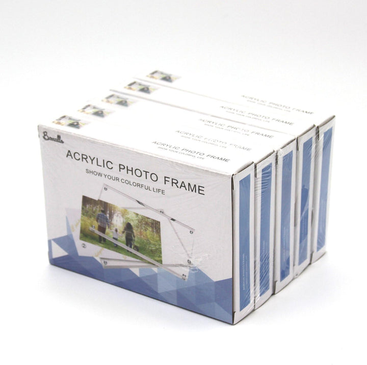 Boxalls Bilderrahmen 15 x 20 cm(6 x 8 inch)-5er Set, Acryl Magnetischer Fotorahmen, Doppelseitiges R