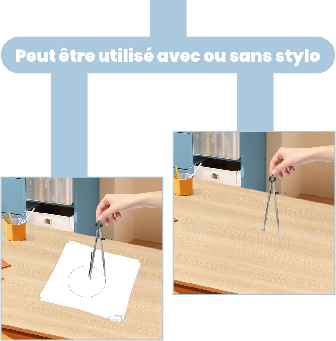 Flügelteiler, Linienpositionsschreiber Zeichenkompasse Handwerk Drehwerkzeug Zeichenkompass 100 mm 1