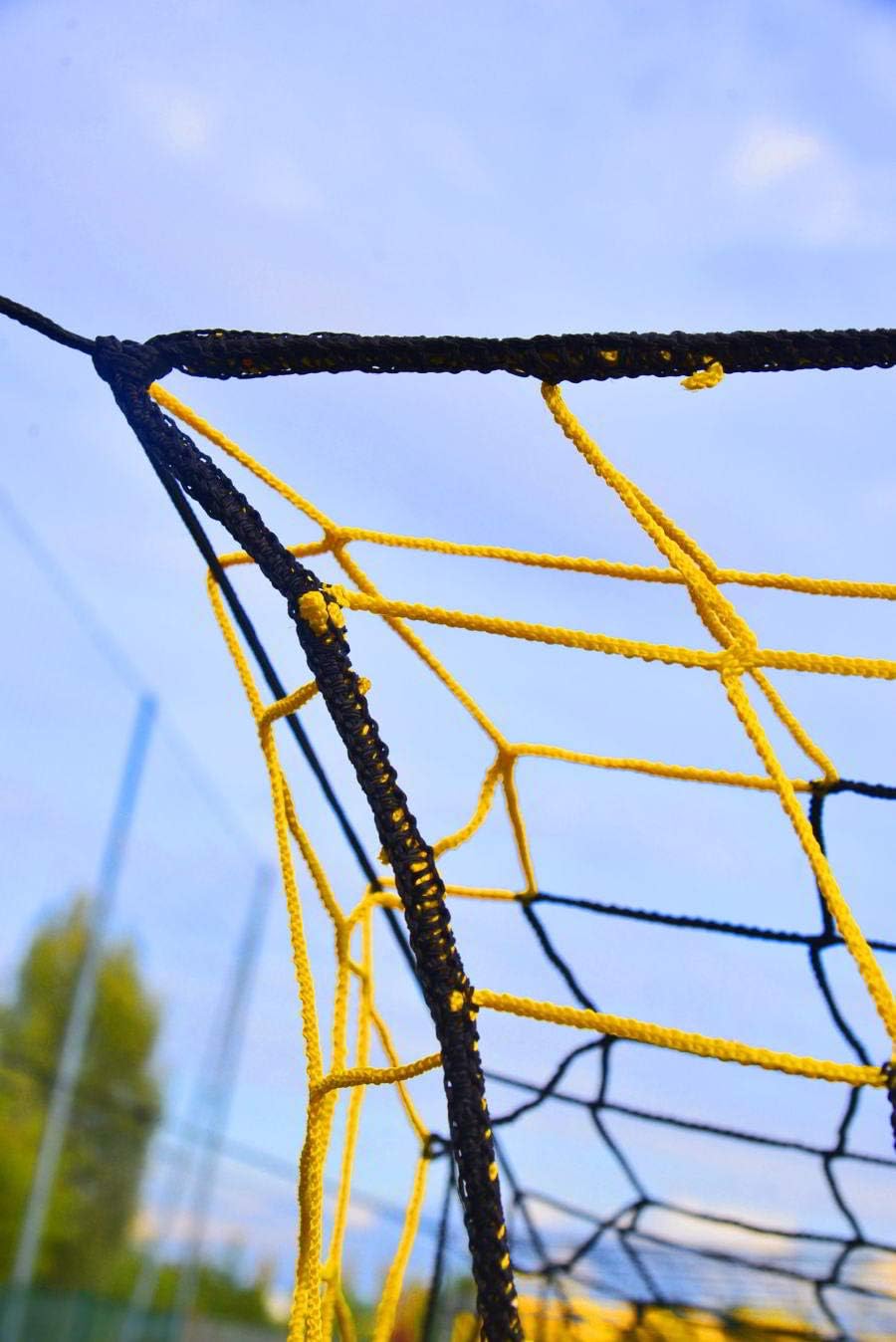 Netsportique Fussballtornetz Stadion PRO - 7,50 x 2,50 x 2 x 2m - 4mm - PP - wetterfest - knotenlos