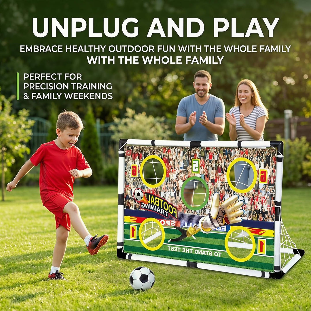 XL Fussballtor Set - Fussballtor Kinder Garten Set - Faltbares Fussballtor Kinder Outdoor mit Netz,