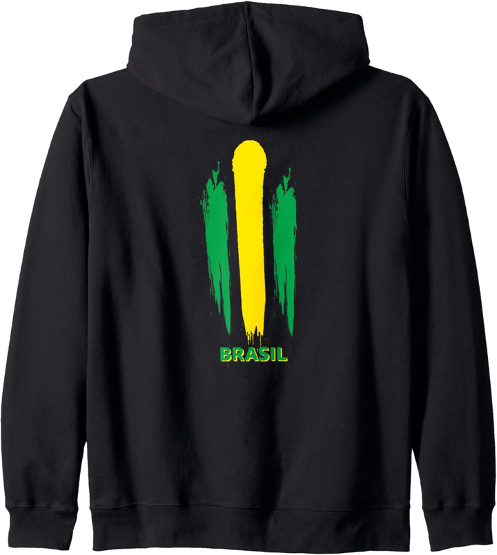 Flagge Brasilien Kapuzenjacke