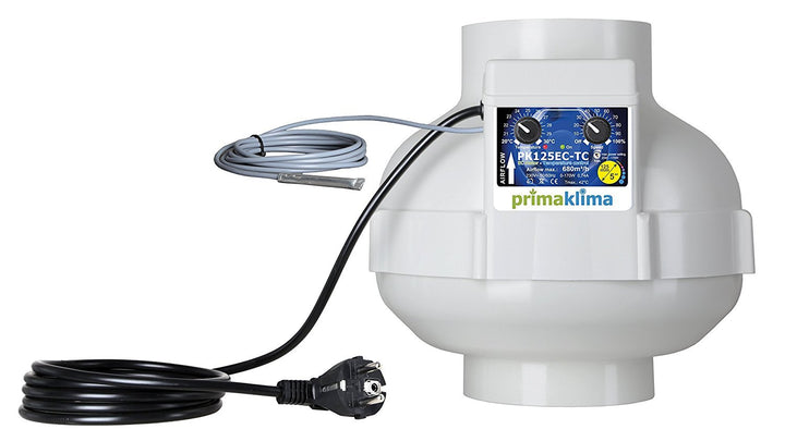 Prima Klima EC-Lüfter Rohrventilator 680m3/h Thermoregler
