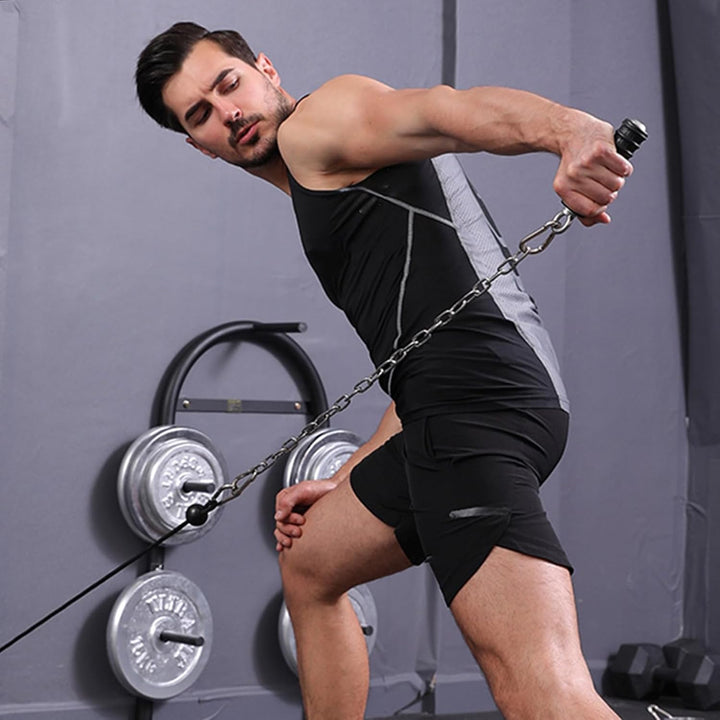 Übungsgriffe,Gym-Kabelgriffe | Trizeps-Kraft-Fitness-Griff | Einzelner Gym-Griff zum Herunterdrücken