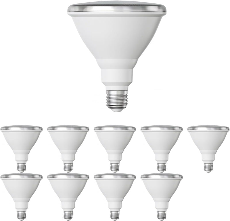 ledscom.de E27 LED Leuchtmittel, PAR38 kurzer Hals, warmweiss (2700 K), 15,7 W, 1152lm, 42°, Reflekt