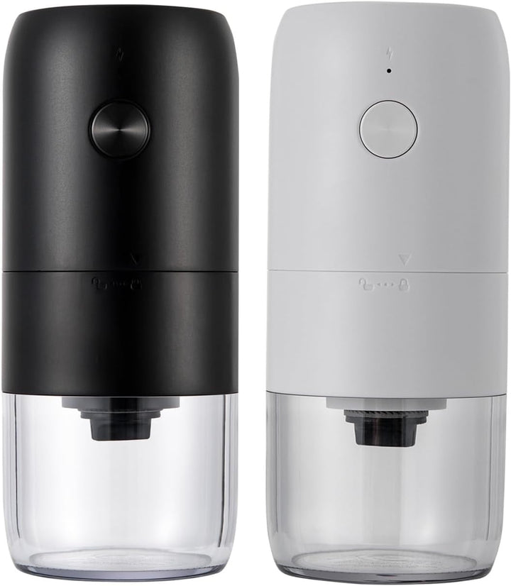 Kaffeemühle Elektrisch mit Keramik Kegelmahlwerk,Einstellbarer Grobheit Tragbare Wiederaufladbare El