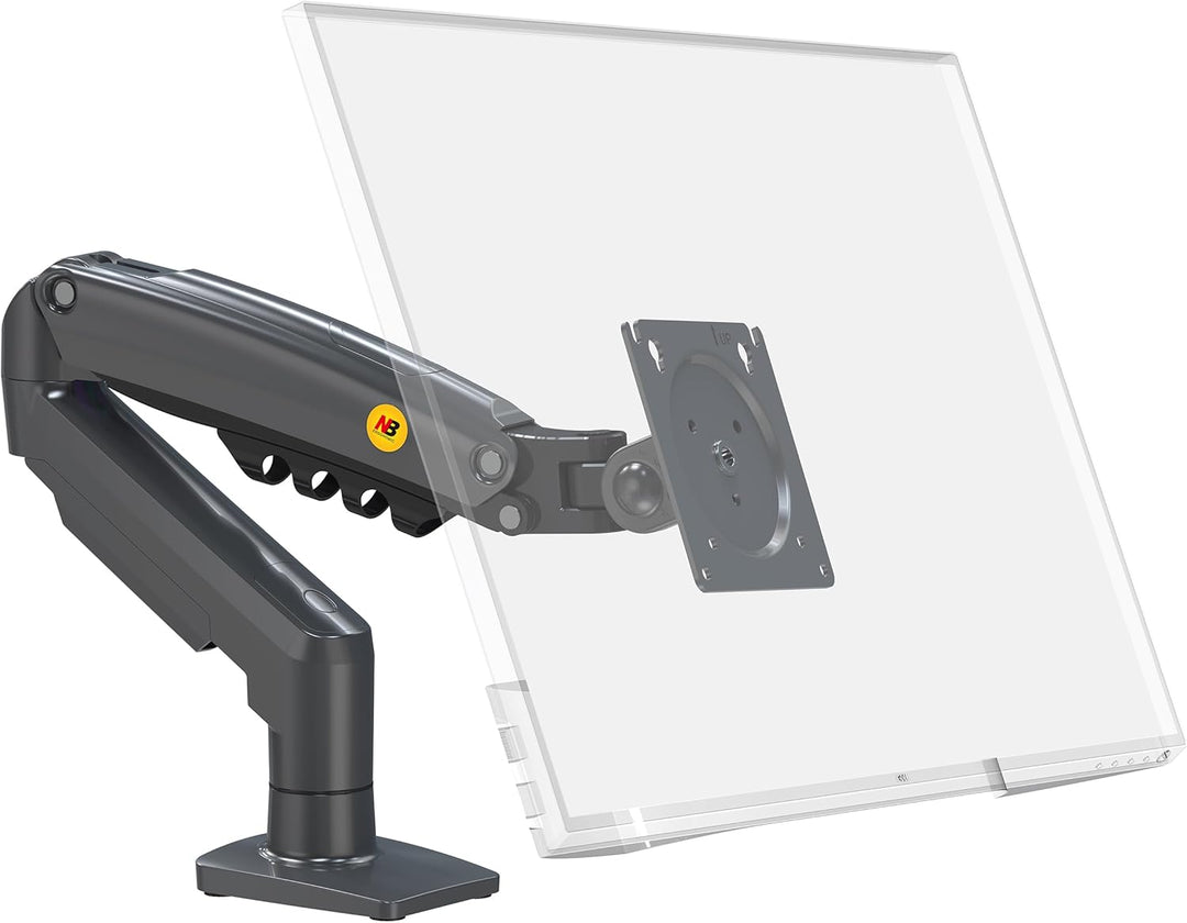 Ergosolid für PC-Monitor, Gelenkarm, ergonomisch, Gasfeder, 17-30 Zoll, VESA 75 mm und 100 mm, drehb