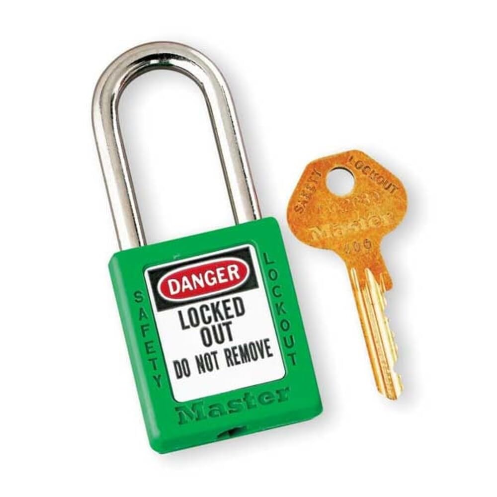 Master Lock ml410grn eingegeben verschiedenen Vorhängeschloss, grün, 1/4" x 1-1/2" 9.4 cm x 5.1 cm x