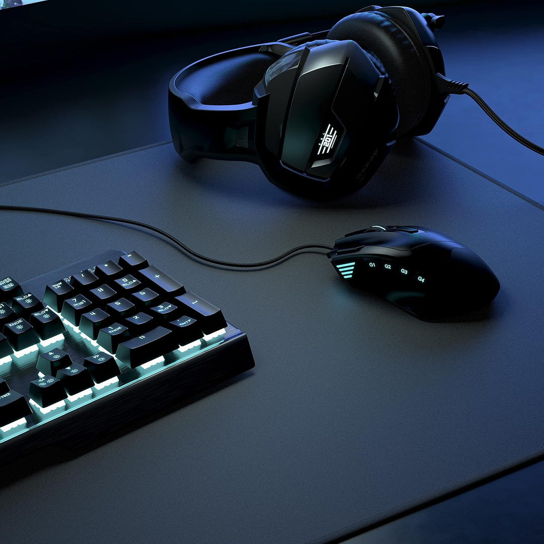 TITANWOLF - Übergrösse Mauspad Gaming 1000x400mm - XXXL Mousepad gross mit Motiv - Tischunterlage La