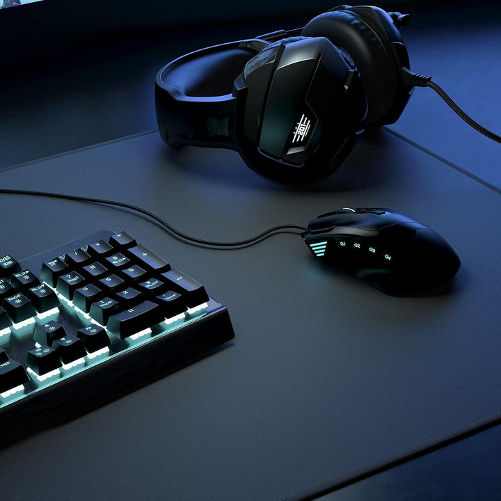 TITANWOLF - Übergrösse Mauspad Gaming 1000x400mm - XXXL Mousepad gross mit Motiv - Tischunterlage La