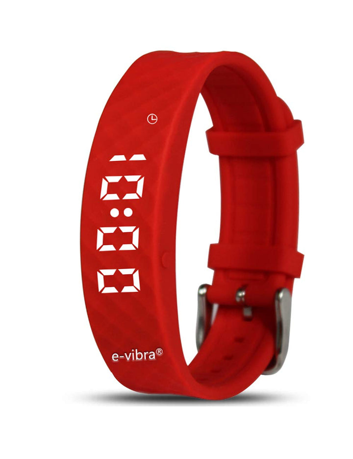 Töpfchen-Trainingsuhr - Stille Vibrationswarnuhr - mit Timer und 15 täglichen Alarmen rot Large, rot