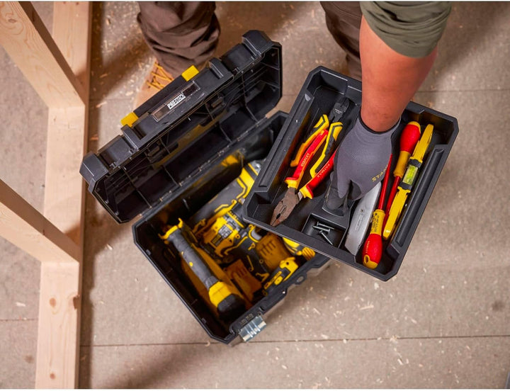 Stanley FatMax Pro-Stack Werkzeugkoffer / Werkzeugkasten VI FMST1-71971 (23L Fassungsvermögen, mit M