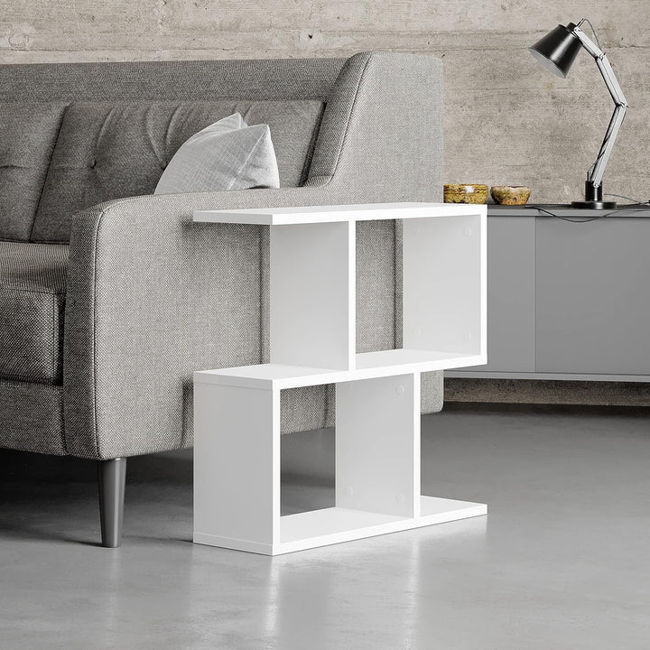 HOCUS PICUS | Homemania Holz Beistelltisch mit 2 Etagen | Sofatisch, Regal-Organizer, Büro, Wohnzimm