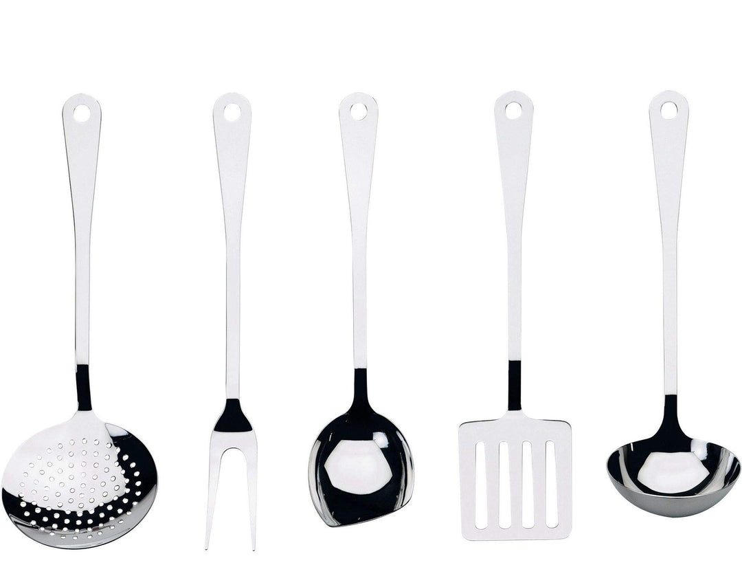 Alessi KUECHENSET 5-TLG., GLAENZ., 13.2 x 33 x 6.6 cm Silber, Silber