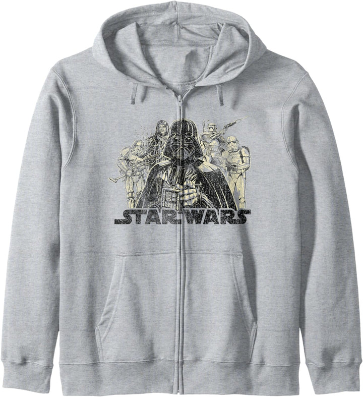 Star Wars Vintage Villains Logo Poster Kapuzenjacke