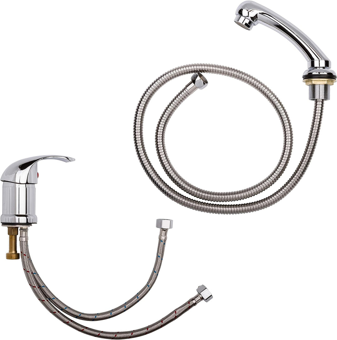 Staboos Profi Mischbatterie und Handbrause,Premium Qualität passent für die meisten Friseur Waschses