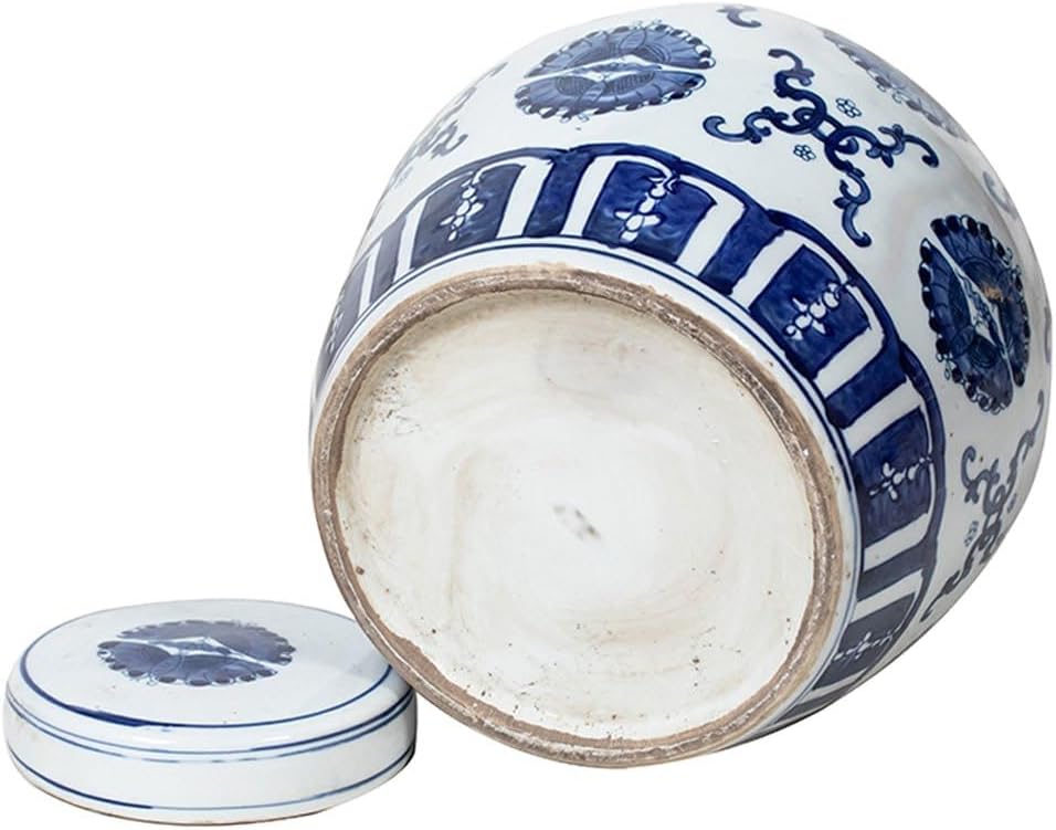 Chinesische Porzellan Deckelvase 27cm hoch Ø 26cm
