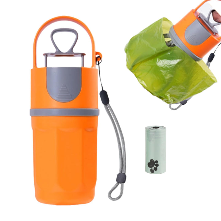 Haustierkot-Sammler Tragbarer Outdoor-Abfallbeutel Hundekot-Sammler Sechs-Zinken-Kotschaufel-Spender