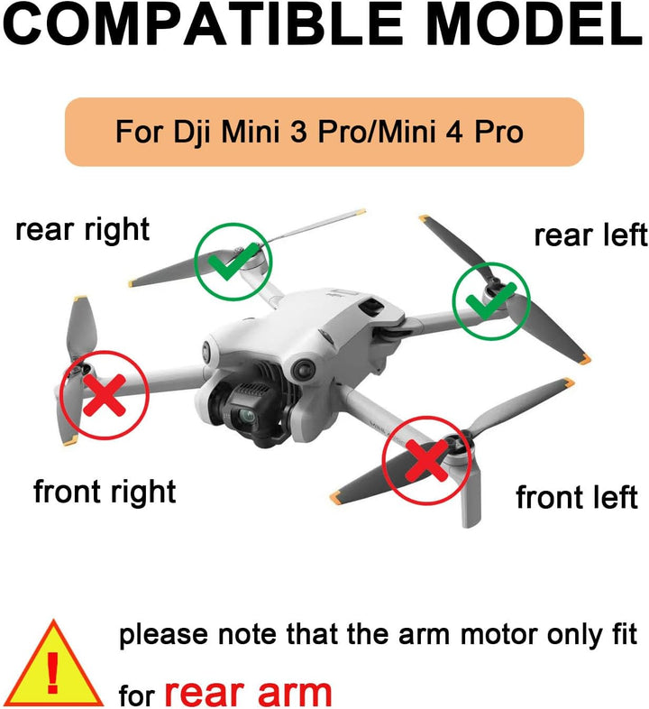 Mini 4 Pro Arm Motor Baugruppe Ersatz Zubehör für DJI Mini 3 Pro Drohne Ersatzteil für Vorderen und