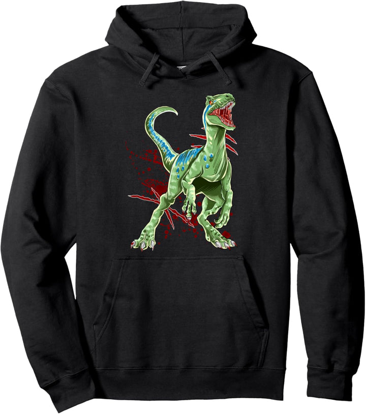 Velociraptor Raptor Saurier Urzeit Dinosaurier Dino Pullover Hoodie