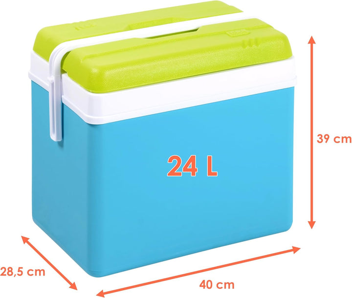 Kühlbox aus Kunststoff - Outdoor Thermobox mit Tragegriff - Kühltasche Isoliertasche Thermo Behälter