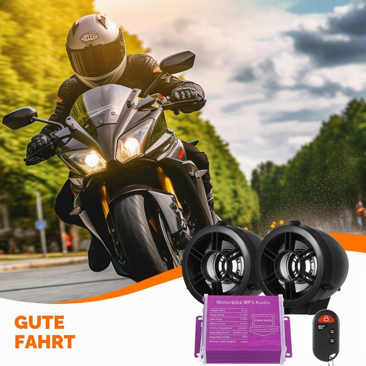 OUNONA Motorrad Lautsprecher 2.76 Zoll Wasserdichtes Stereo Audio System Für Freisprecheinrichtung U