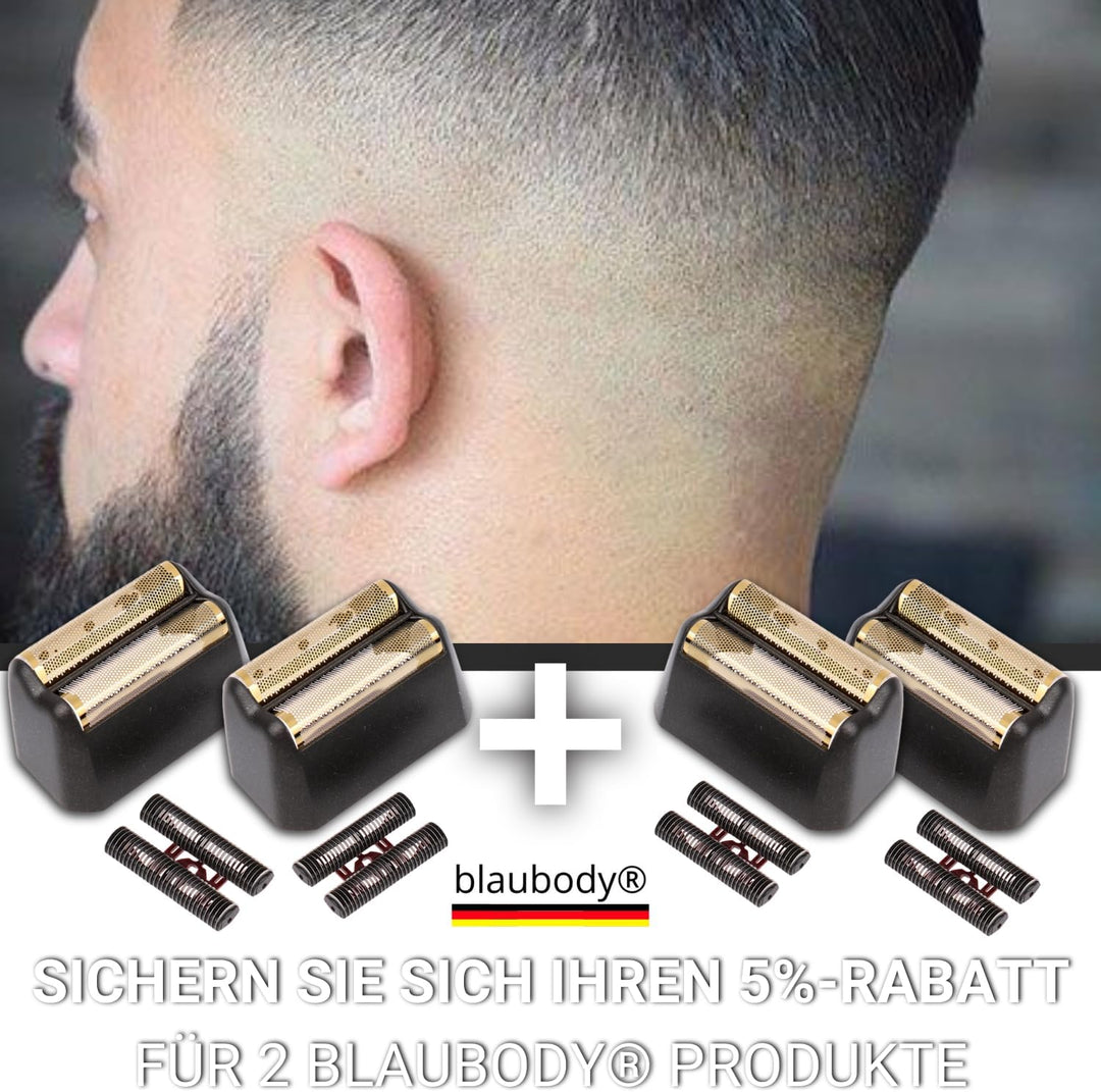 Scherkopf Folienrasierer x2 Klingen Kompatibel mit Maschine Rasierer Wahl Shaver Professionnel 5 Sta